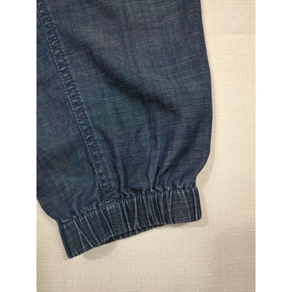 Talbots Chambray Lyocell Linen Jogger Pants Women's Size P Blue Relaxed Petite - Picture 2 of 8